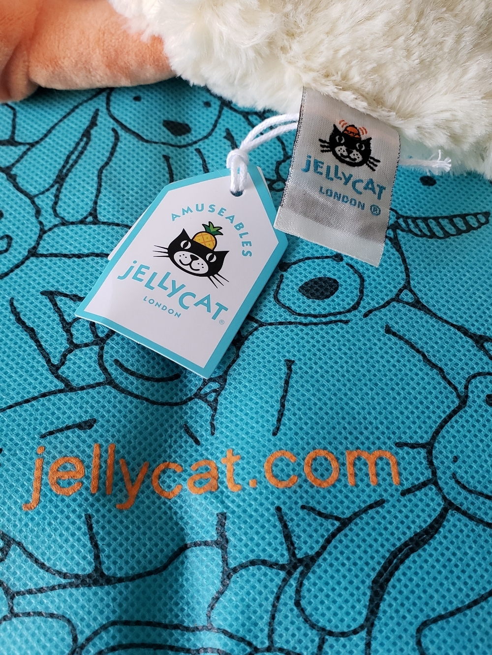 Authentic Jellycat Bashful Duck New With Dust Bag All Tags Attached - Picture 2 of 13